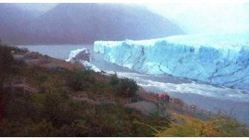 Cayó el puente de hielo del Perito Moreno y no se pudo ver