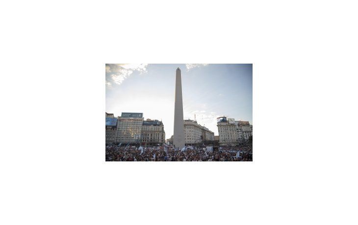El Obelisco fue el centro de la convocatoria.