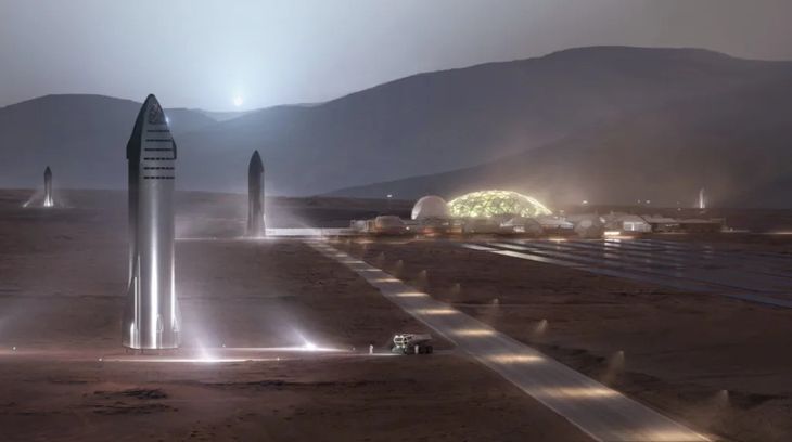 The launch tracks and platforms in Starbase. The launch tracks and platforms in Starbase.