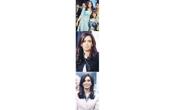 ámbito.com | Del turquesa, pasando por el negro y el crudo, al gris, Cristina de Kirchner cambió de color según la audiencia que debía enfrentar y el acontecimiento político.