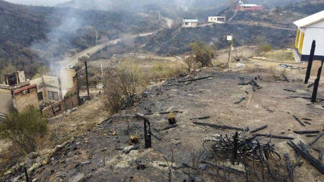 Se apaciguaron los incendios en San Luis.