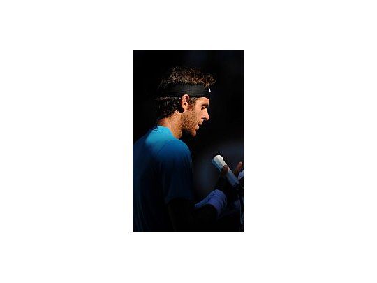 Del Potro no pudo hacer nada ante Federer.