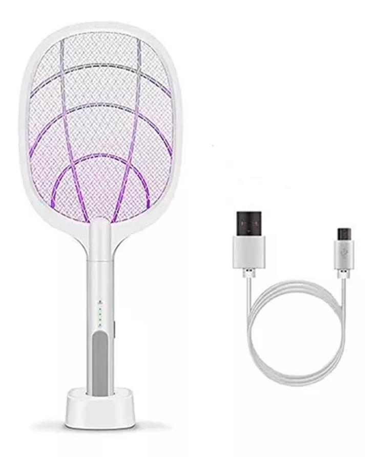 La descarga eléctrica que genera la raqueta mata a los mosquitos al instante. También puede ser utilizada en otros insectos. La descarga eléctrica que genera la raqueta mata a los mosquitos al instante. También puede ser utilizada en otros insectos.