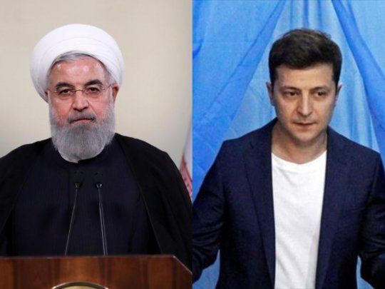 Rohani habló con su par ucraniano tras admitir un error humano de las fuerzas iraníes en el derribo del Boeing 757.&nbsp;