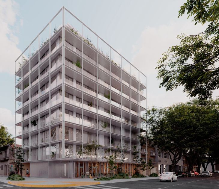 Render de Soul Elcano, sobre la Avenida homónima al 3700 Render de Soul Elcano, sobre la Avenida homónima al 3700