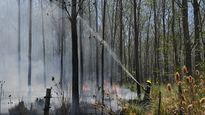 extinguieron los cinco focos de incendio en ezeiza y fueron afectadas 130 hectareas por el fuego