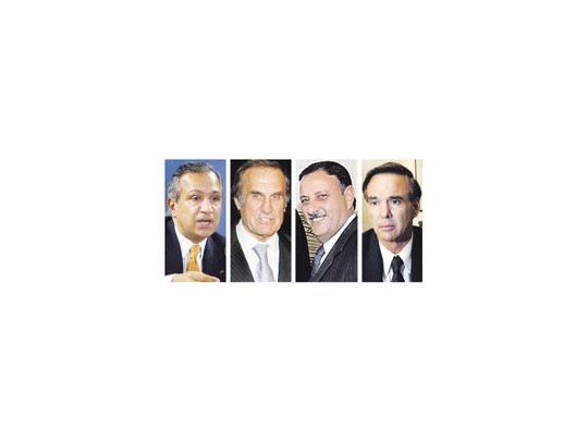 Juan Carlos Romero, Carlos Reutemann, Ricardo Quintela, Miguel Pichetto