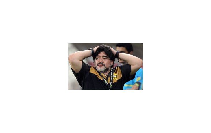 Revancha. Diego Maradona sufrió la dedicatoria de un gol en contra venida de un jugador que él había desvinculado.