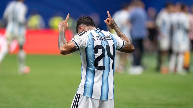 Enzo Fernández no pudo contener las lágrimas en la previa de la final tras la arenga del capitán.