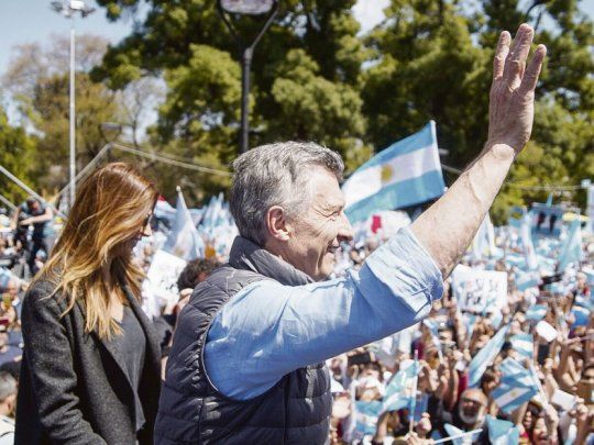 Plaza. Mauricio Macri encabeza hoy otra marcha de campaña.