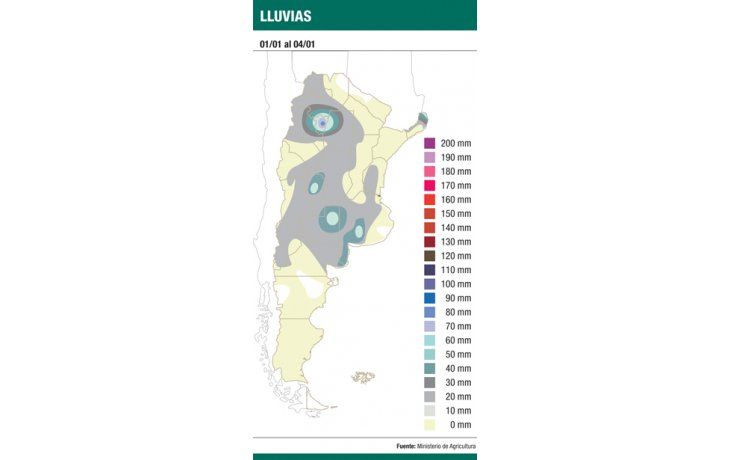 La lluvia alivió a soja y maíz