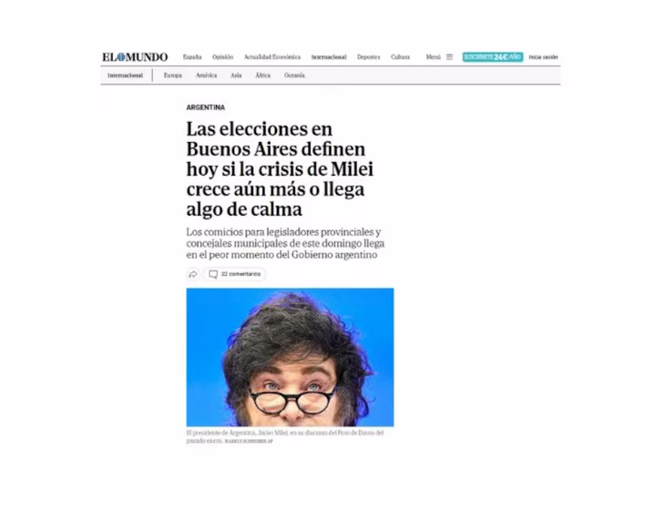 Portal de El Mundo. Portal de El Mundo.