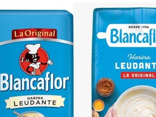 El logo anterior de blancaflor fue sustituído por ser una representación racista