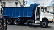 El camión que atropelló a la mujer de 60 años