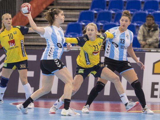 Argentina cay&oacute; ante Suecia en el Mundial de Handball.