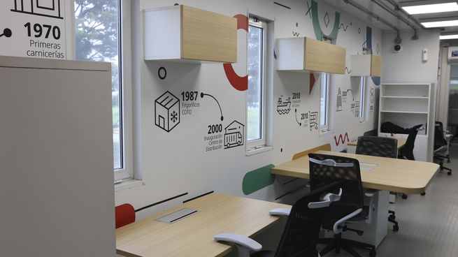 Interior del data center que inauguró la cadena de supermercados Coto.