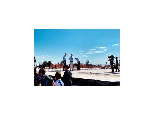 Macri en Parada Robles (Foto: @seba_n12)