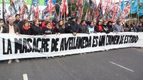 Manifestación y corte en Puente Pueyrredón