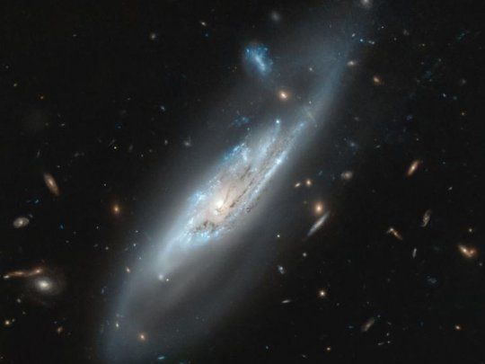 La foto fue tomada por el telescopio Hubble.