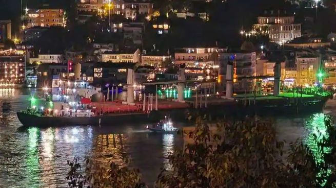 El buque Lady Zehma en el estrecho del Bósforo.&nbsp;