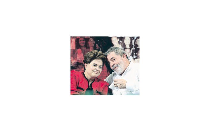 Luiz Inácio Lula da Silva y Dilma Rousseff, en una foto previa a la Navidad. El sábado, el primero le dejará la presidencia a la segunda, quien deberá lidiar con la amplia sombra de su mentor.