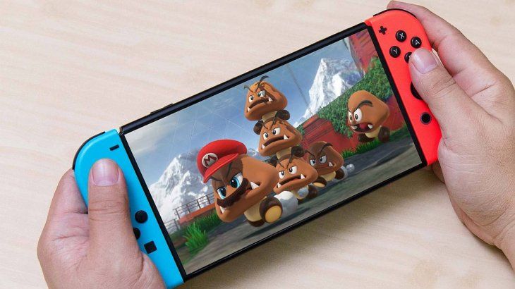 Super Mario Oddisey en la Nintendo Switch OLED.