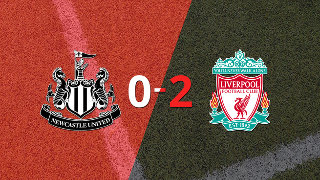 Liverpool le ganó como visitante a Newcastle United por 2 a 0