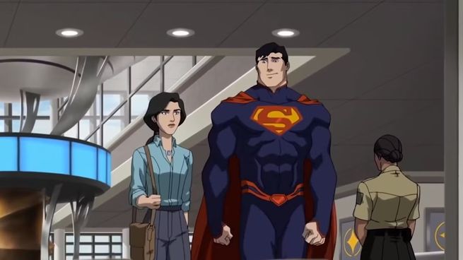 La voz de Superman está hecha por Jerry OConnell.