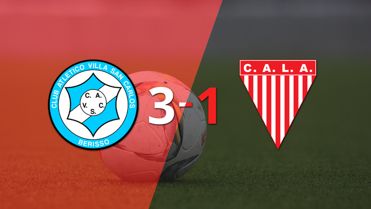 Sin muchas complicaciones, Villa San Carlos venció 3-1 a Los Andes