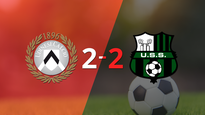 udinese y sassuolo igualaron 2 a 2