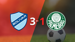 bolivar logro una victoria solida ante palmeiras por 3 a 1