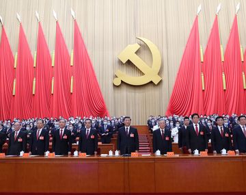 Xi Jinping, presidente de China, durante el congreso del Partido Comunista.