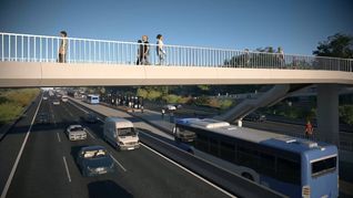 La obra forma parte del plan para transformar la Dellepiane en una Autopista Parque.
