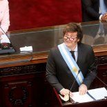 Javier Milei en el Congreso de la Nación, durante el acto de apertura de sesiones ordinarias. Javier Milei en el Congreso de la Nación, durante el acto de apertura de sesiones ordinarias.