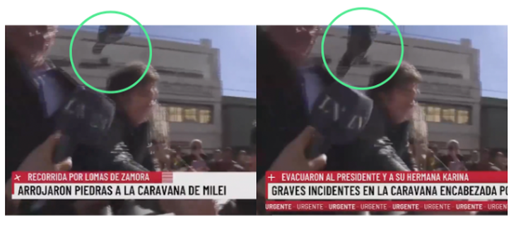 Fotogramas del video publicado por LN+.