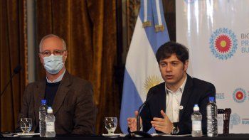 Daniel Gollan y Axel Kicillof.