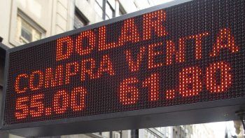 Tras las PASO el dólar no paró de subir y tocó un máximo de $ 62,14, dos días después de los comicios.