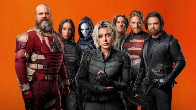 El elenco de Thunderbolts en Disney + reúne a Florence Pugh, Sebastian Stan y David Harbour en una película clave para el futuro de Marvel.