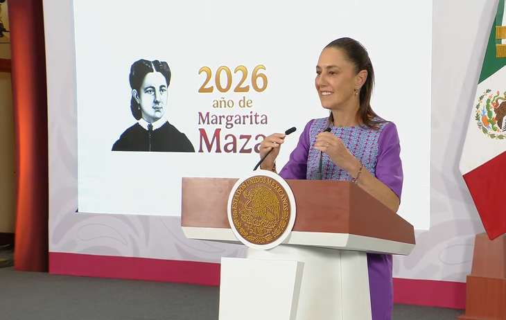 La presidenta Claudia Sheinbaum en la Mañanera de este jueves. La presidenta Claudia Sheinbaum en la Mañanera de este jueves.