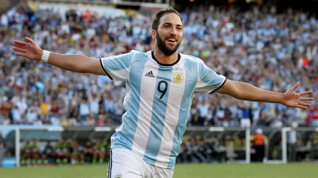Gonzalo Higuaín es el quinto máximo artillero de la historia de la Selección argentina.&nbsp;