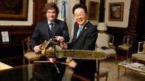 El presidente Javier Milei recibió en Casa Rosada a su par de la República de Corea, Lee Jae-myung.