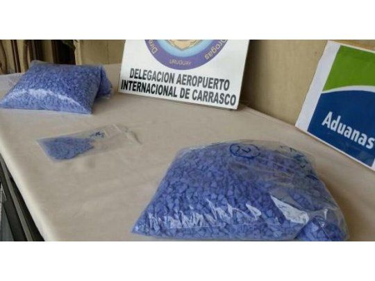 Las pastillas fueron incautadas en Uruguay (Foto El País)
