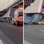 Accidente en México-Puebla este viernes.