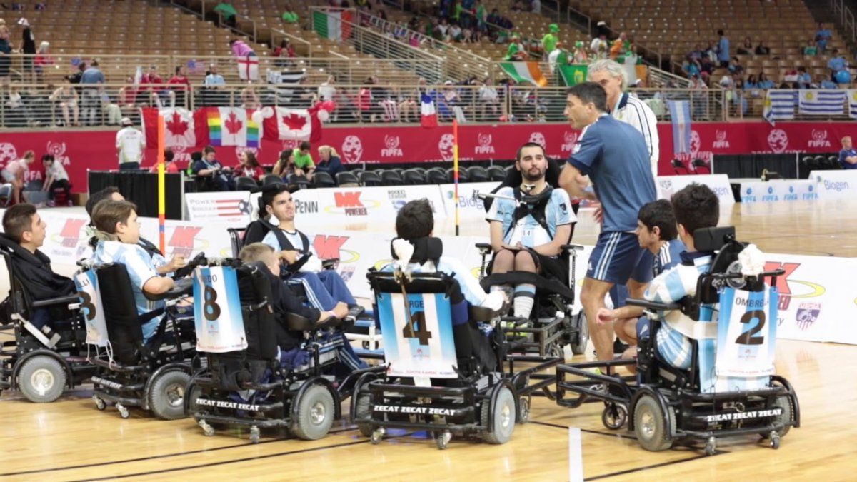 Messi and Di Maria helped the Argentinean Powerchair team