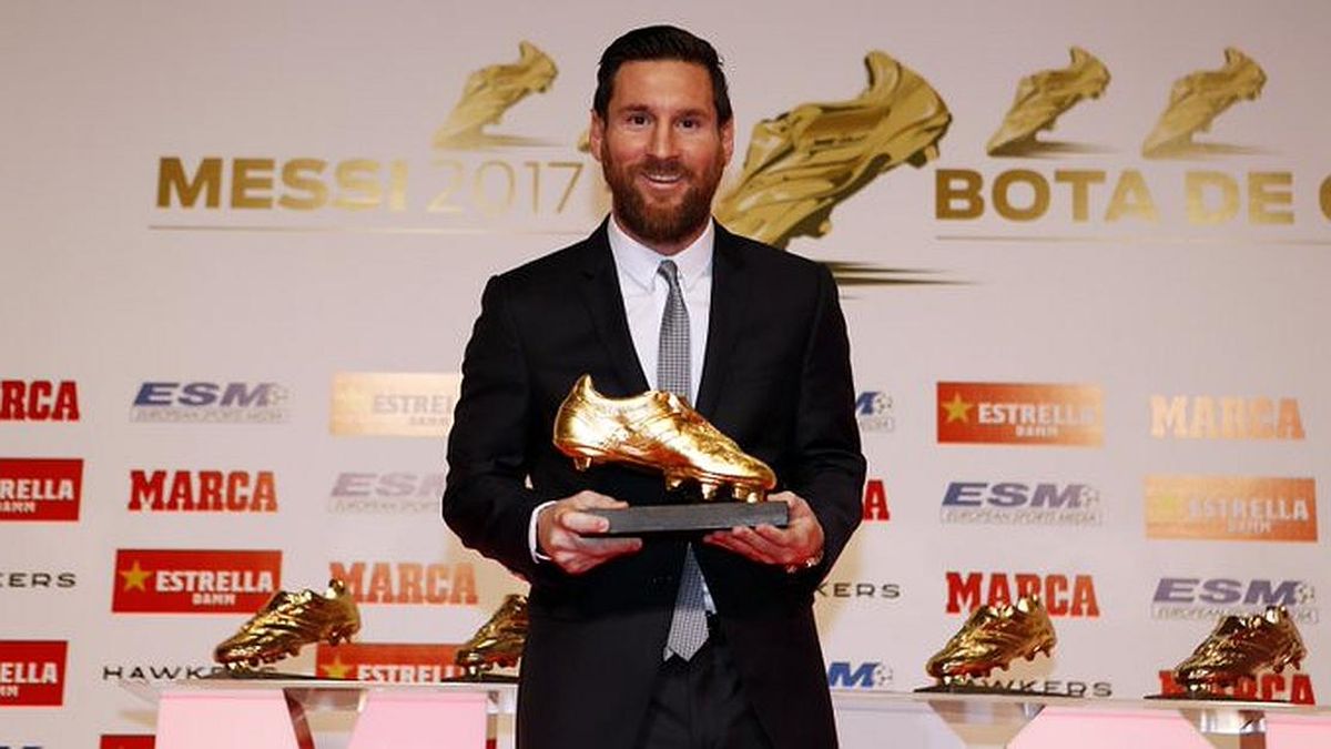 Messi recibió su sexto Botín Oro