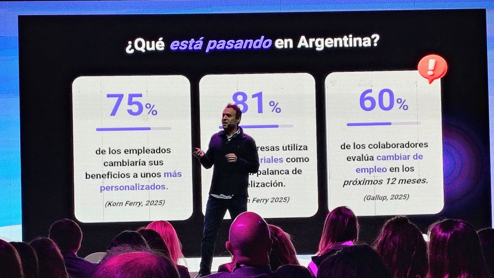 Agustín Perelman, co-founder de Bonda, en la apertura de la sexta edición de HRTrends by Bonda.