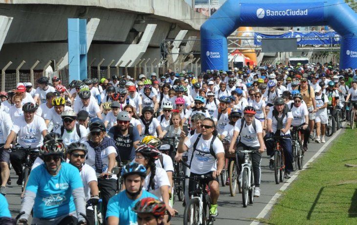 Reprograman la bicicleteada familiar del Banco Ciudad