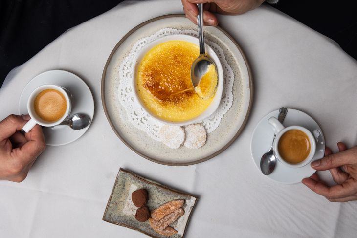 Creme Brulée in L'Telier Bristó. 