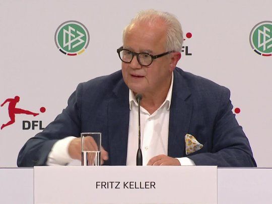 Fritz Keller, presidente de la Federación Alemana de Fútbol, impulsó el tope salarial en el fútbol europeo.