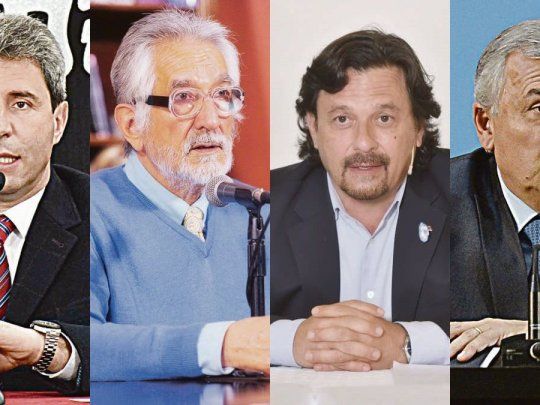 Sergio Uñac, Alberto Rodríguez Saá, Gustavo Sáenz y Gerardo Morales.